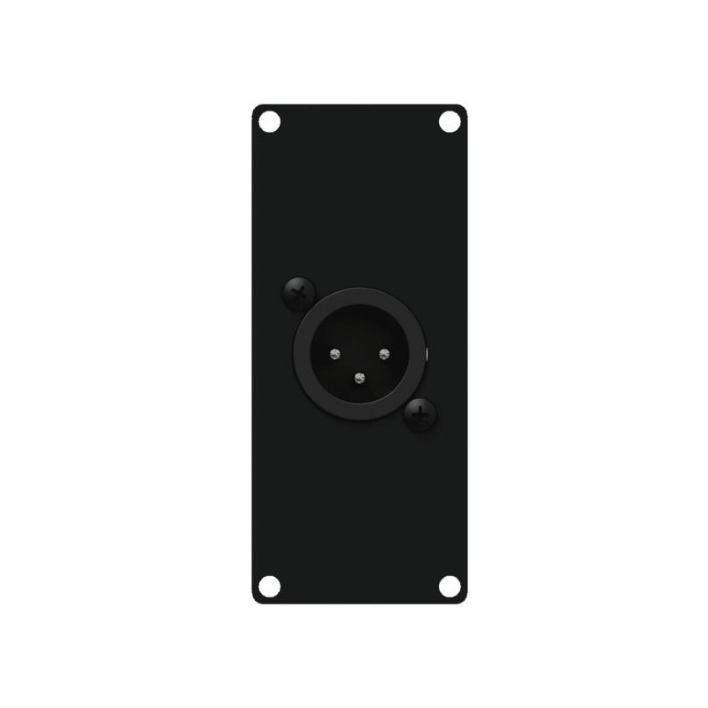 CAYMON CASY122/B CASY 1 space with XLR male to 3-pin terminal block Black version